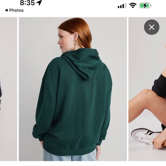 - NWT OLD NAVY Oversized Full-Zip Hoodie Color:
Emerald Isle SIZE LARGE - Picture 2 of 4